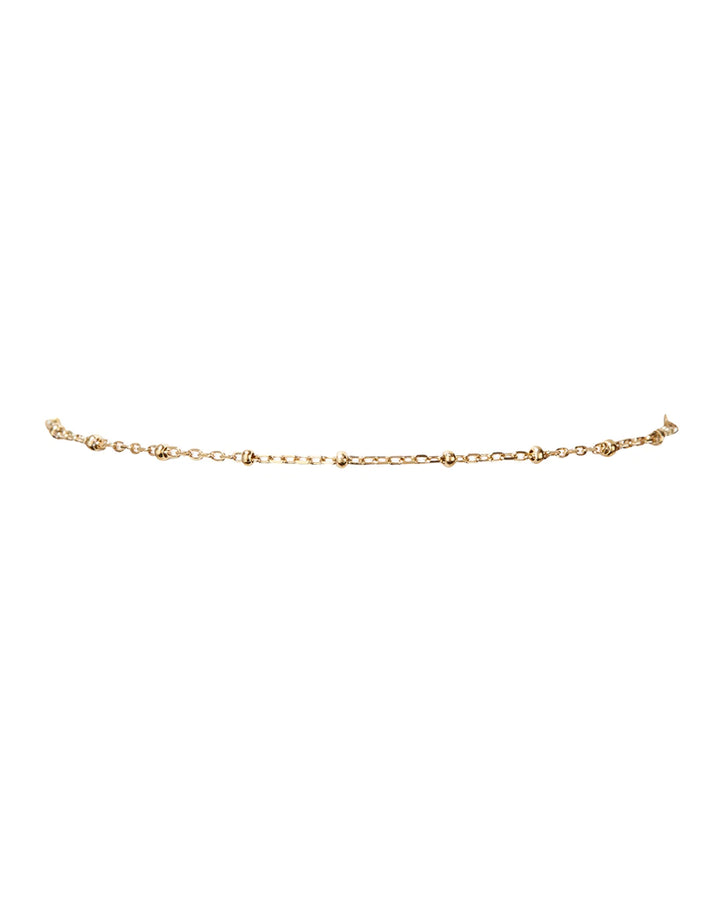 Luv AJ - Mondays at Teddy's Anklet in Gold Jewelry