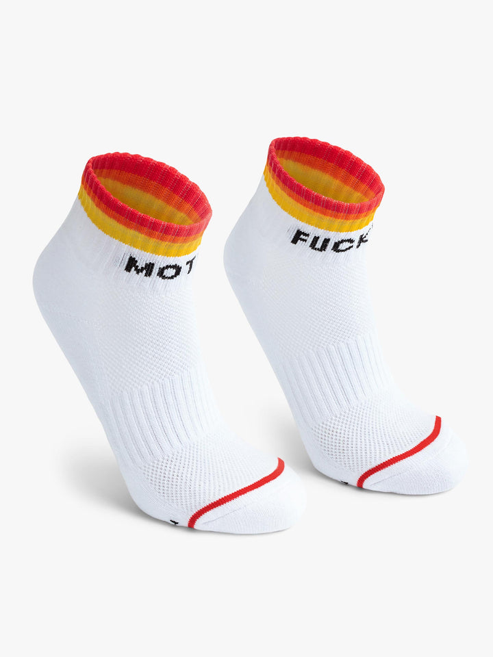 Mother - Baby Steps Ankle in White Multi Stripe Mother F*cker