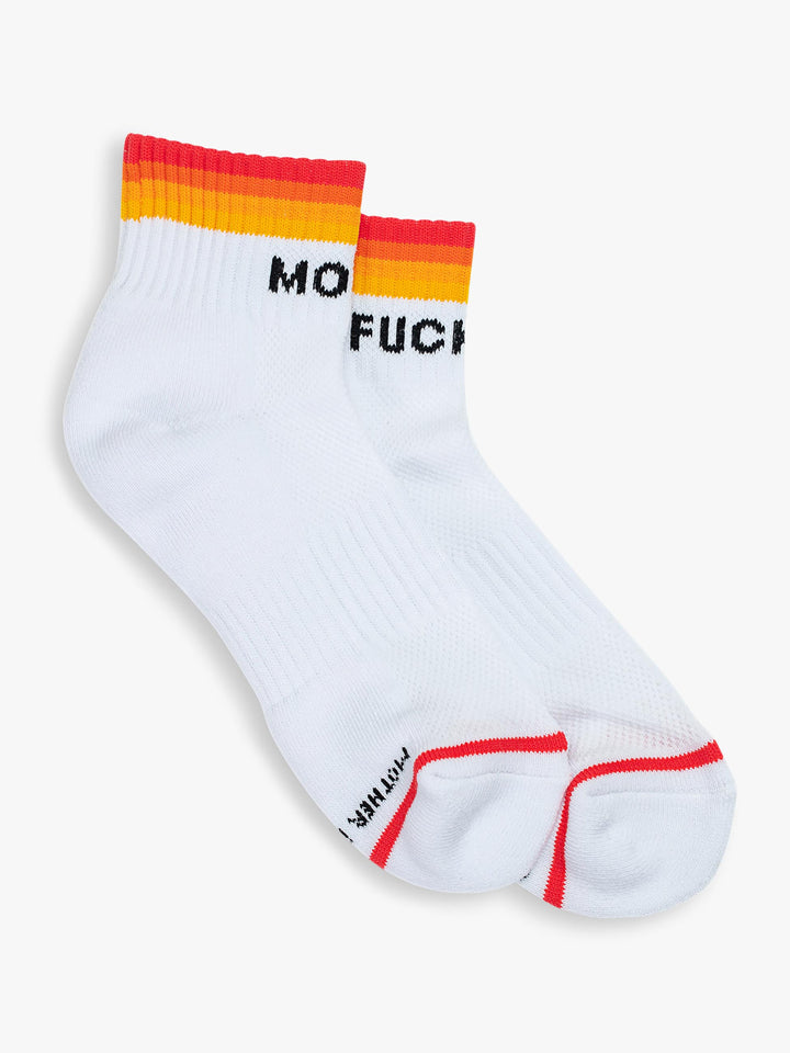 Mother - Baby Steps Ankle in White Multi Stripe Mother F*cker