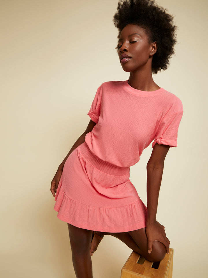 Nation LTD - Moxie Easy T-Shirt Dress in Strawberry Shake