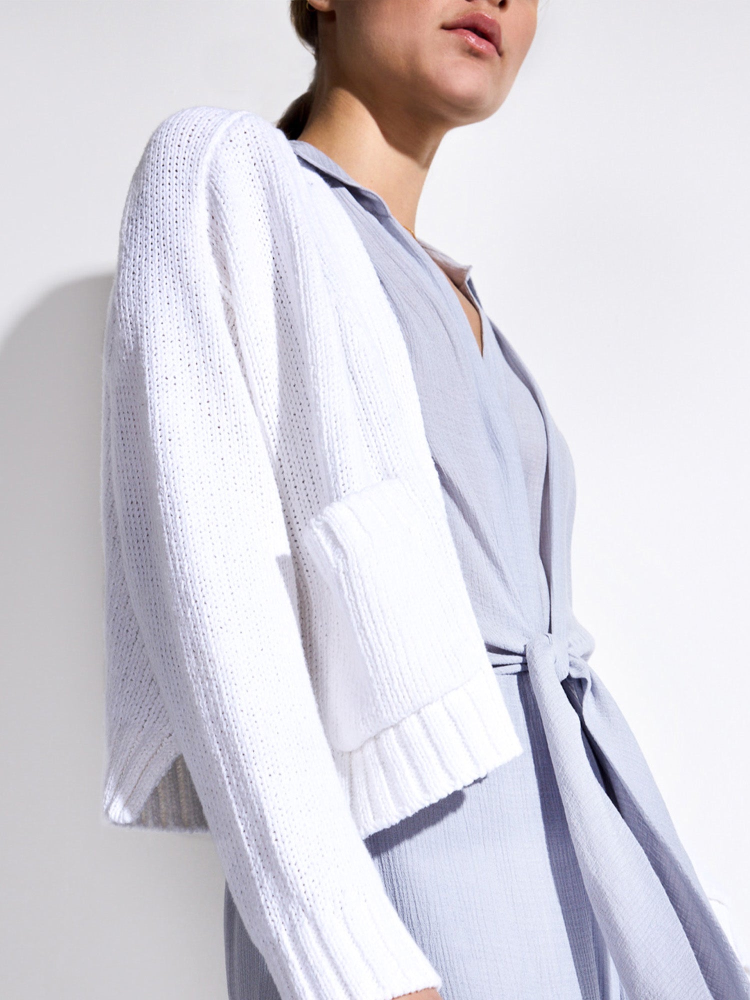 Brochu Walker - Cropped Cardigan in Salt White – Blond Genius