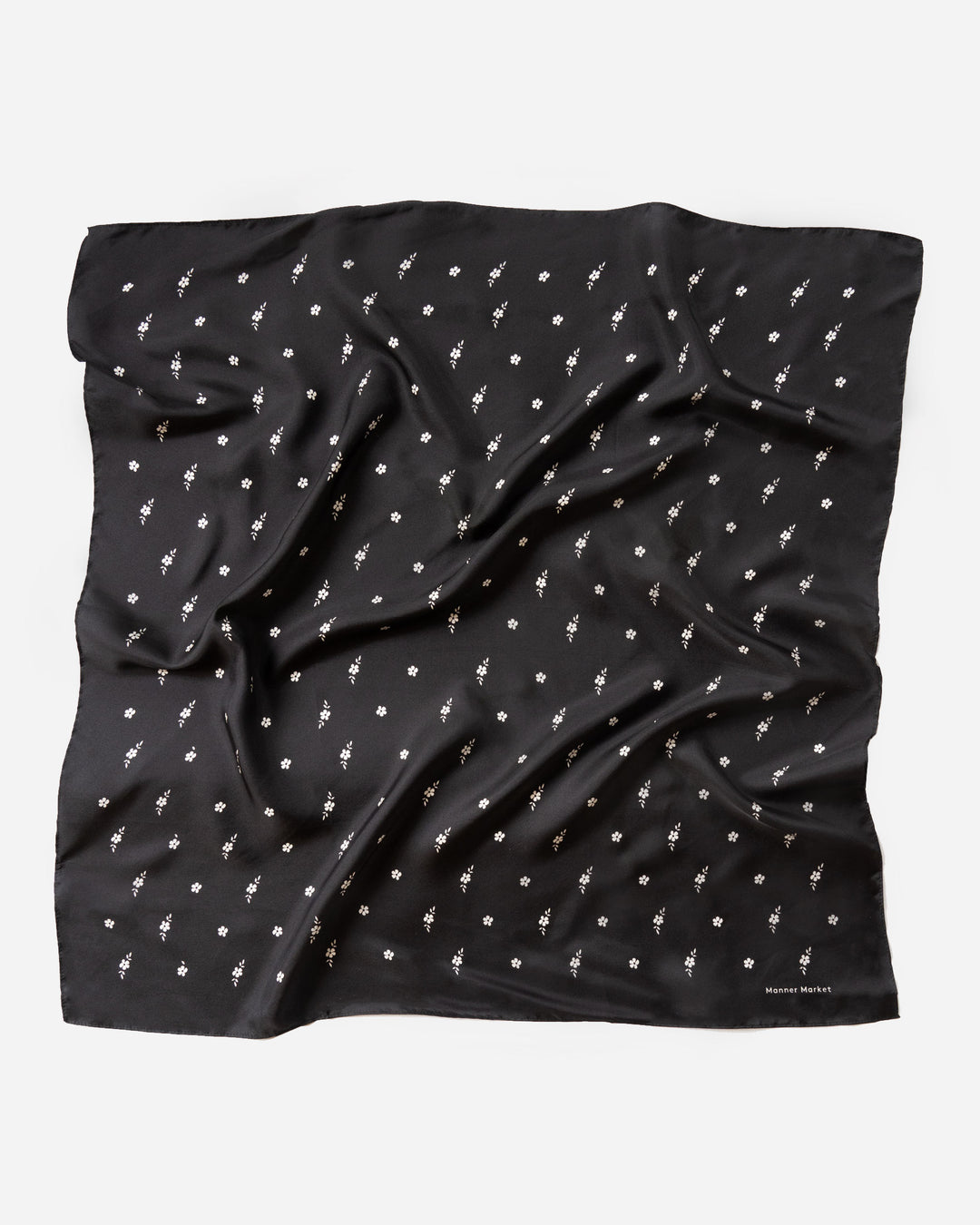 Manner Market - The Sophia Silk Bandana in Black Accessories