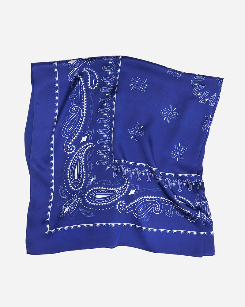 Manner Market - The XL Western Silk Bandana in Navy