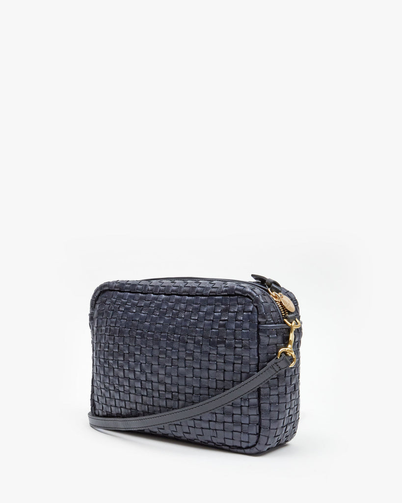 Clare V. - Marisol Crossbody Bag in Twilight Woven Checker – Blond