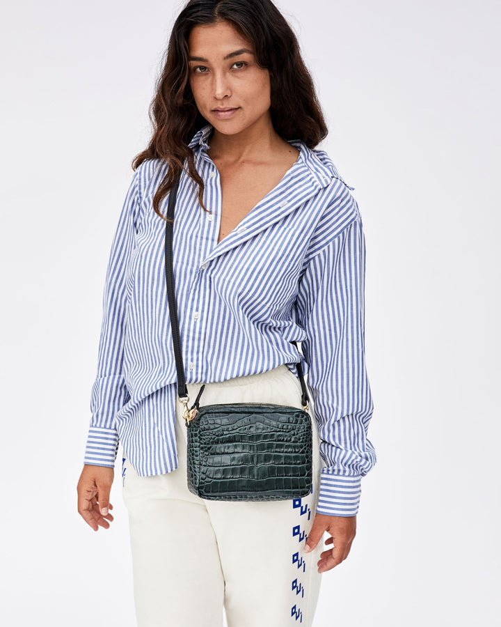 Clare V. - Midi Sac in Loden Croco