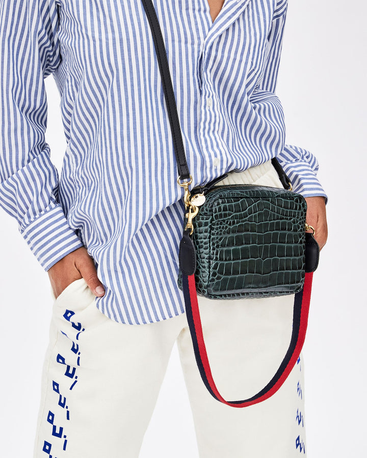 Clare V. - Midi Sac in Loden Croco