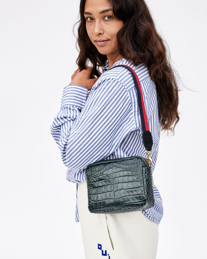 Clare V. - Midi Sac in Loden Croco