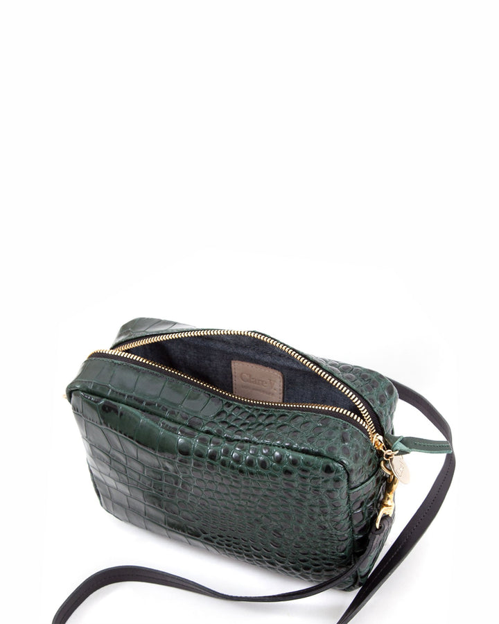 Clare V. - Midi Sac in Loden Croco