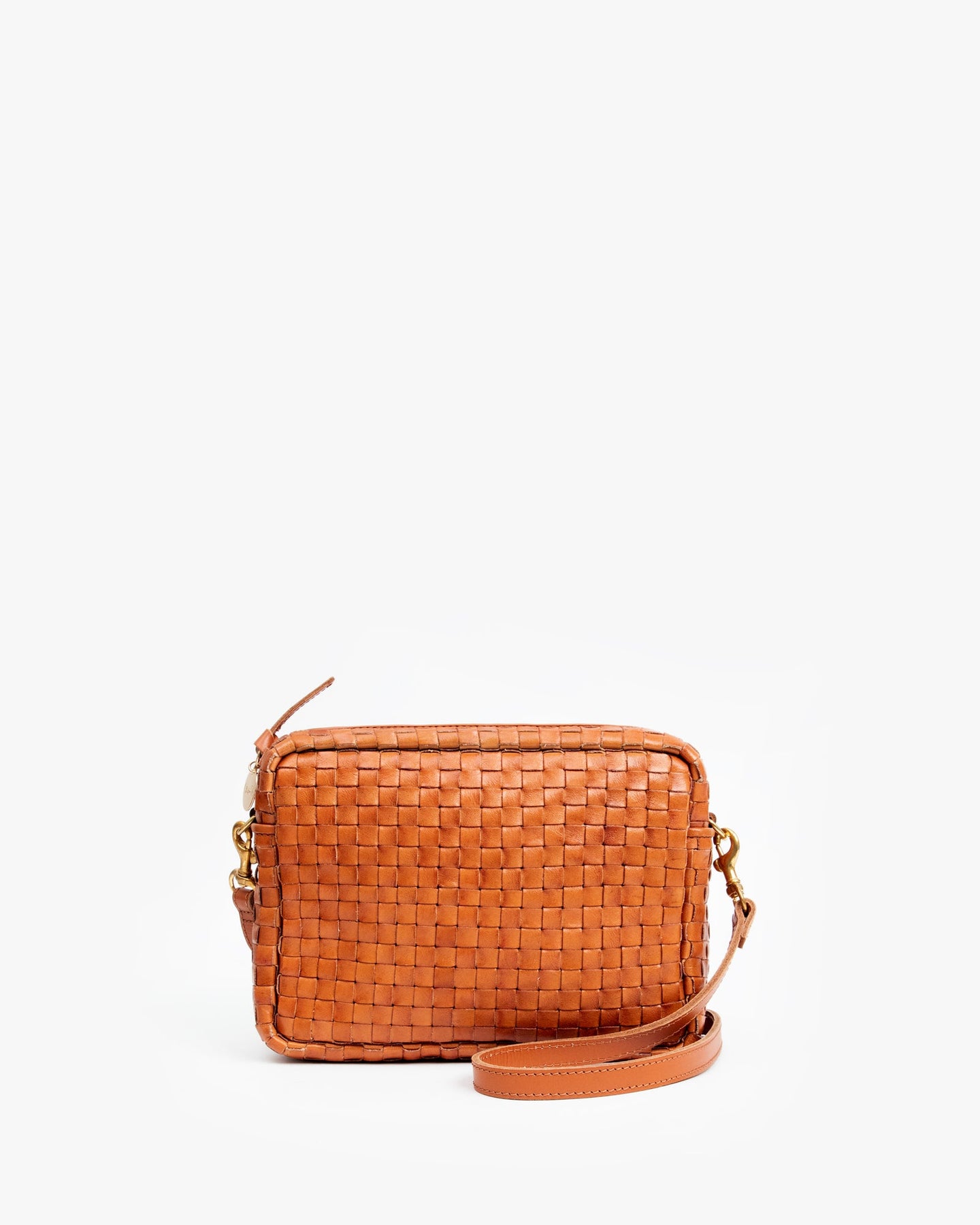 Clare V. - Midi Sac in Natural Woven Checker