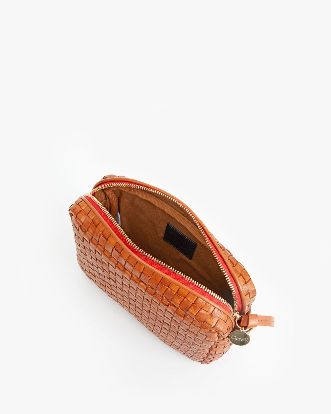 Clare V. - Midi Sac in Natural Woven Checker