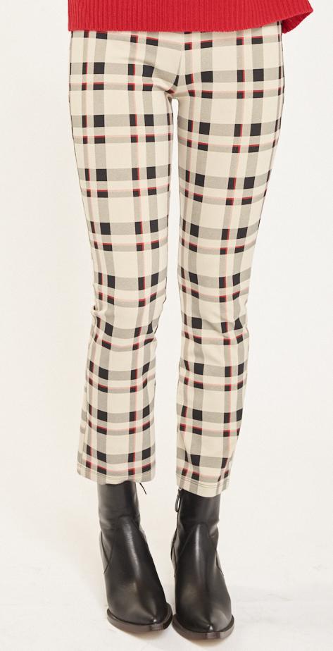 SANCTUARY - Mod Crop Legging Champagne Plaid