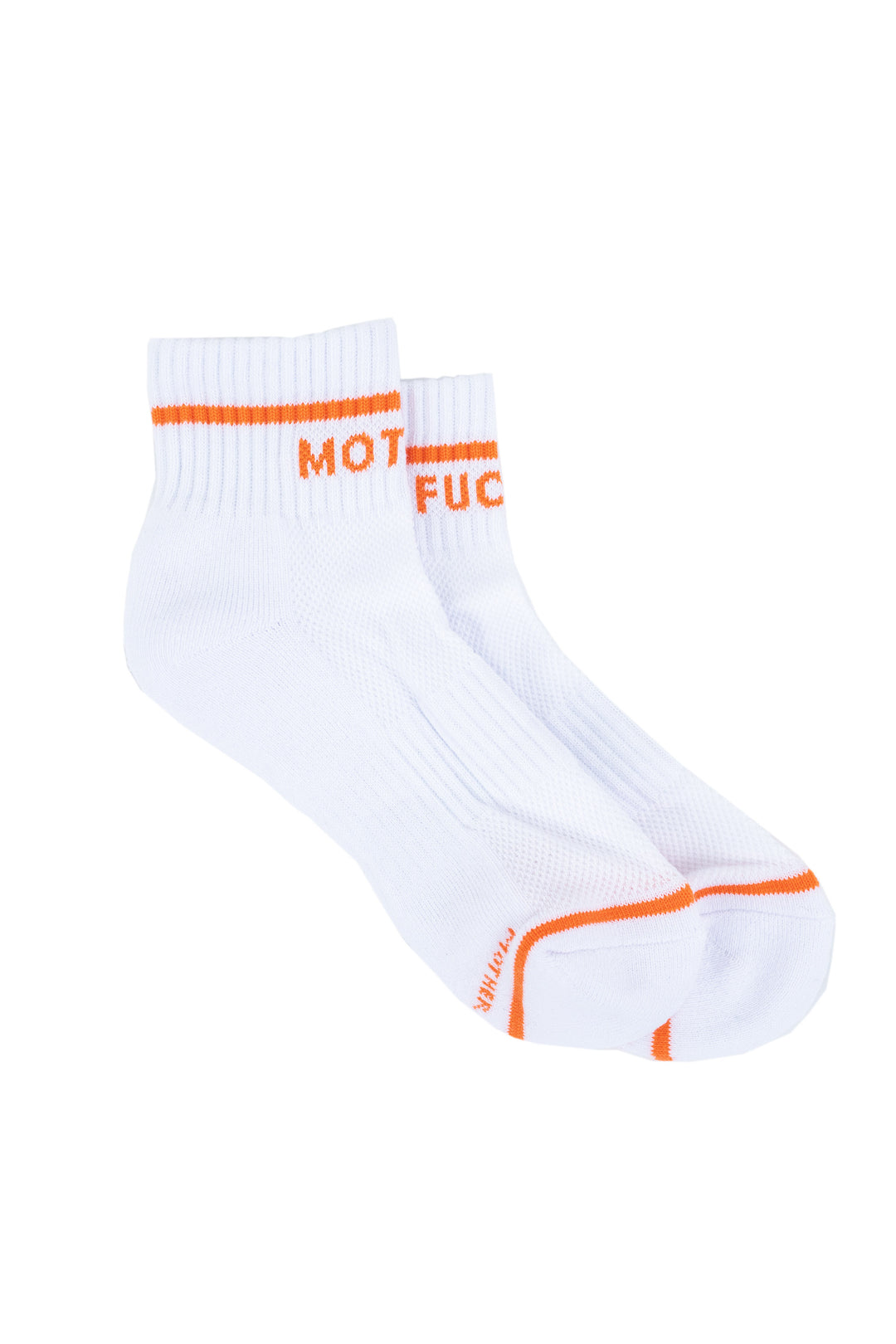 Mother - Baby Steps Ankle in White/Orange Mother F*cker