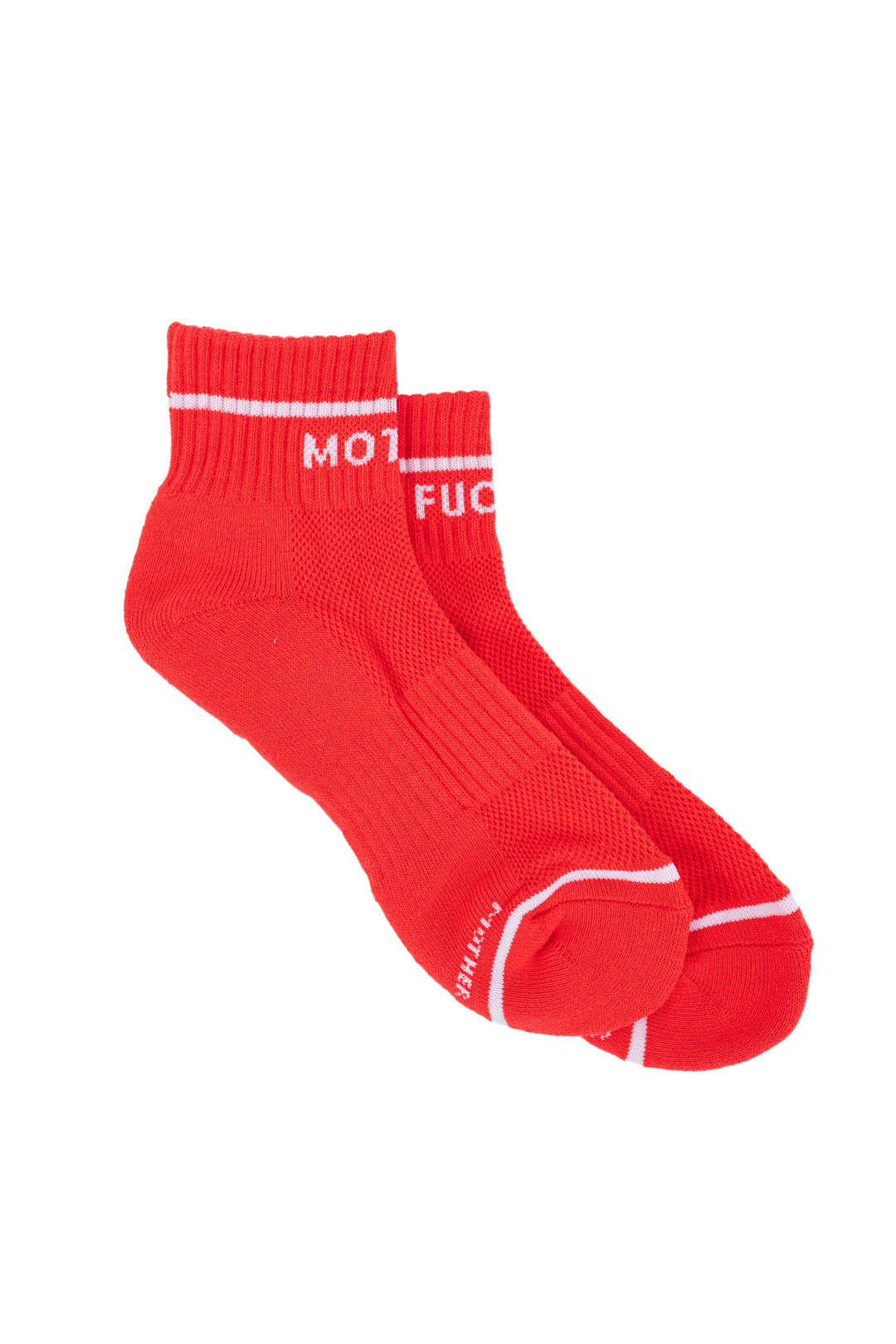 Mother - Baby Steps Ankle in Cherry Tomato/White Mother F*cker