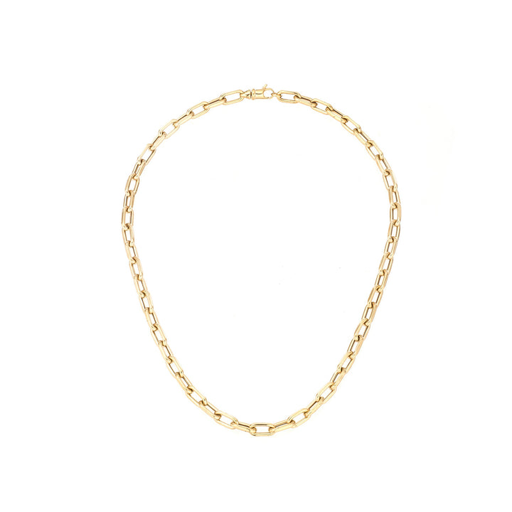 Adina - 5.3mm Wide 16" Italian Chain Link Necklace in Y14
