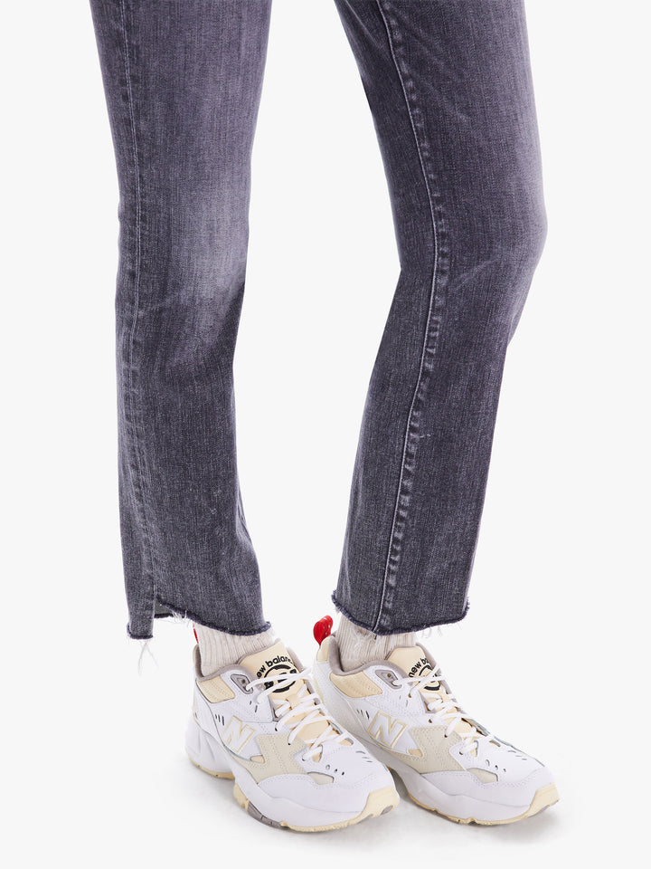 Mother - High Waisted Rascal Ankle Step Fray in Night Garden