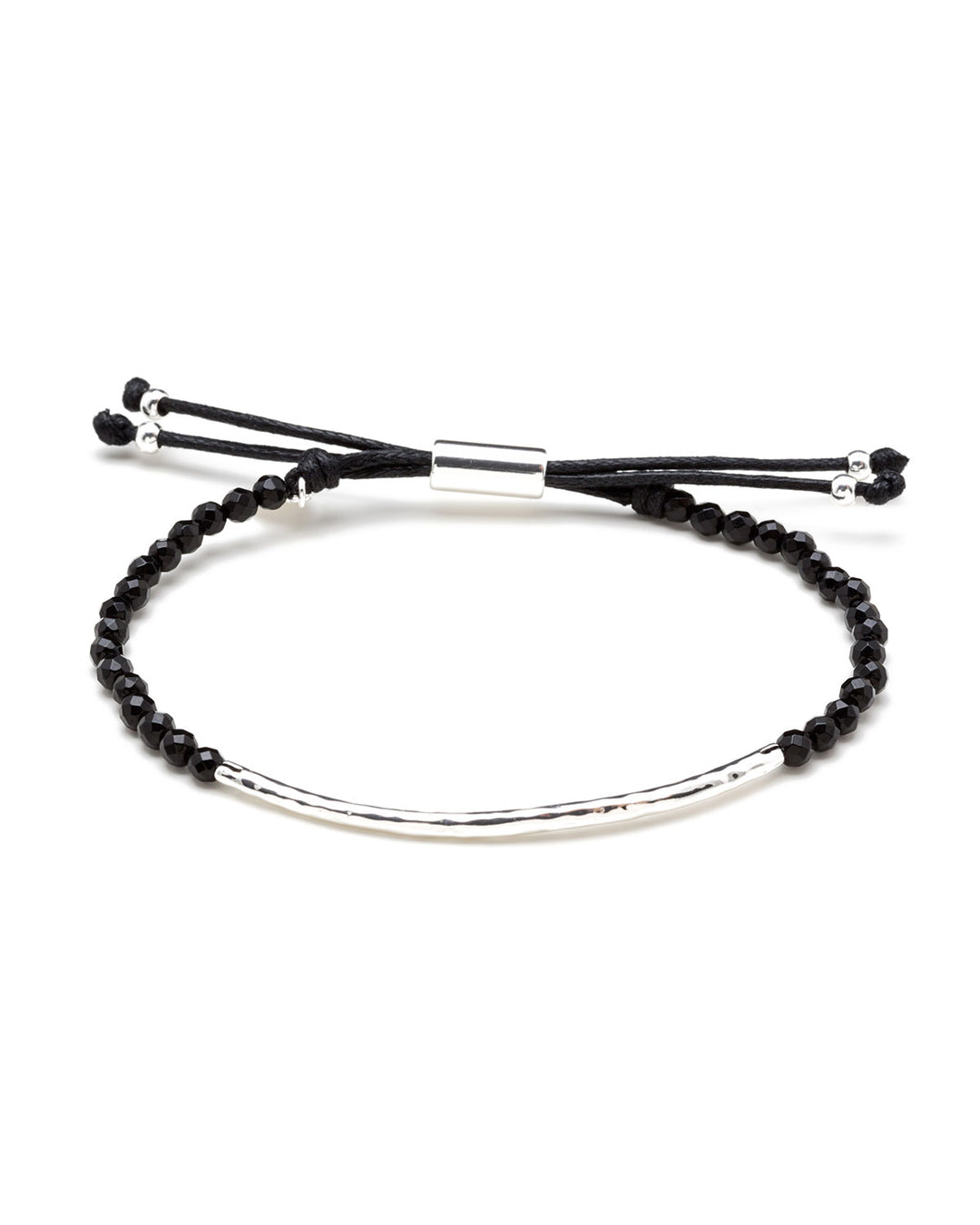 Gorjana - Power Gemstone Bracelet (Harmony) Black/Silver Jewelry