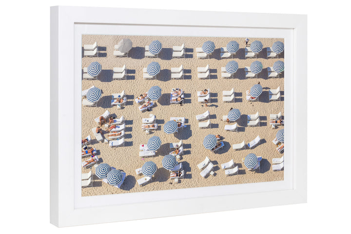 Gray Malin - Navy Striped Umbrellas Miami Mini