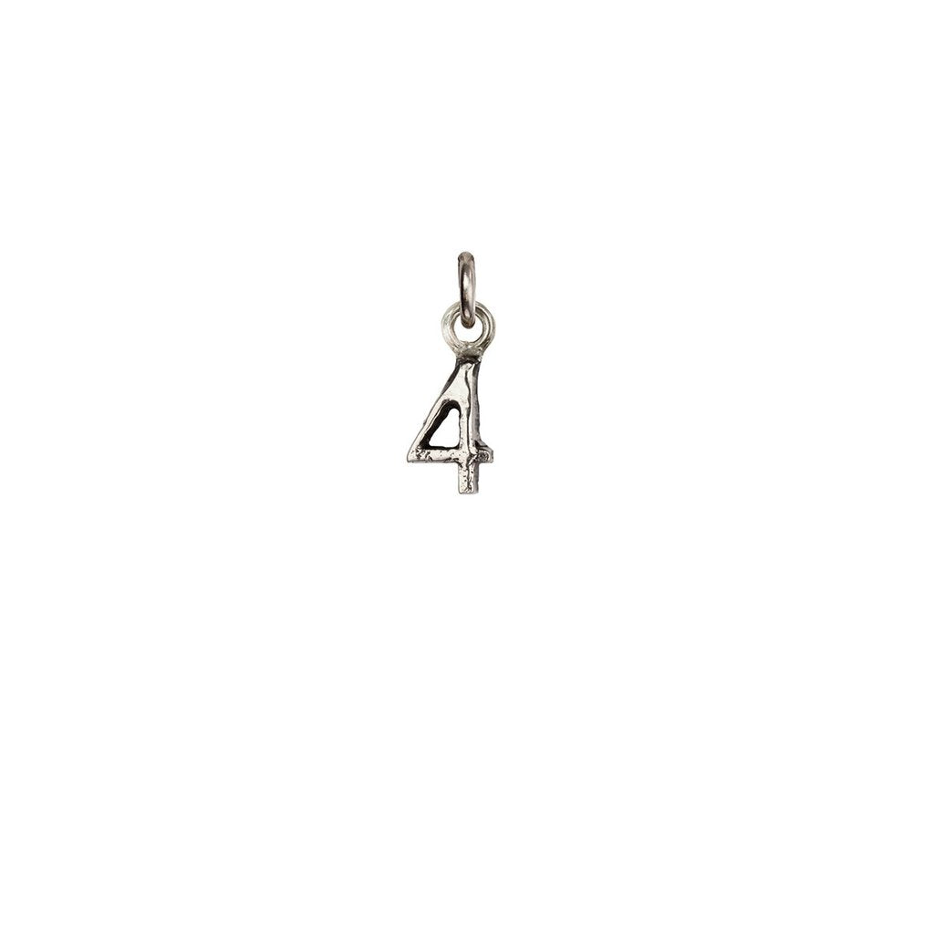 Pyrrha- Number 4 Charm in Silver