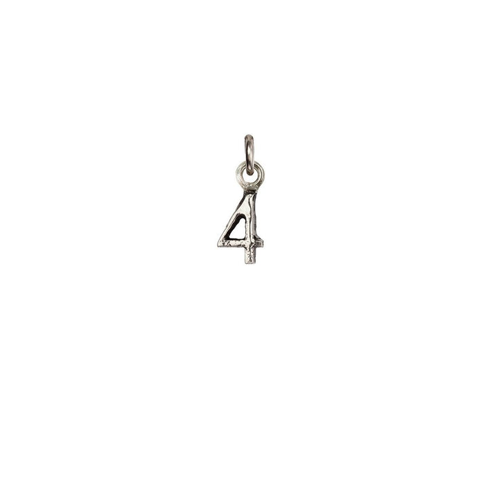 Pyrrha- Number 4 Charm in Silver Default