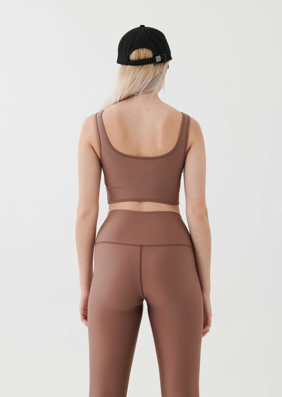 P.E NATION - All Around Sports Bra in Acorn/Cafe