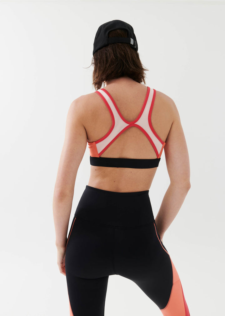 P.E NATION - High Press Sports Bra in Persimmon
