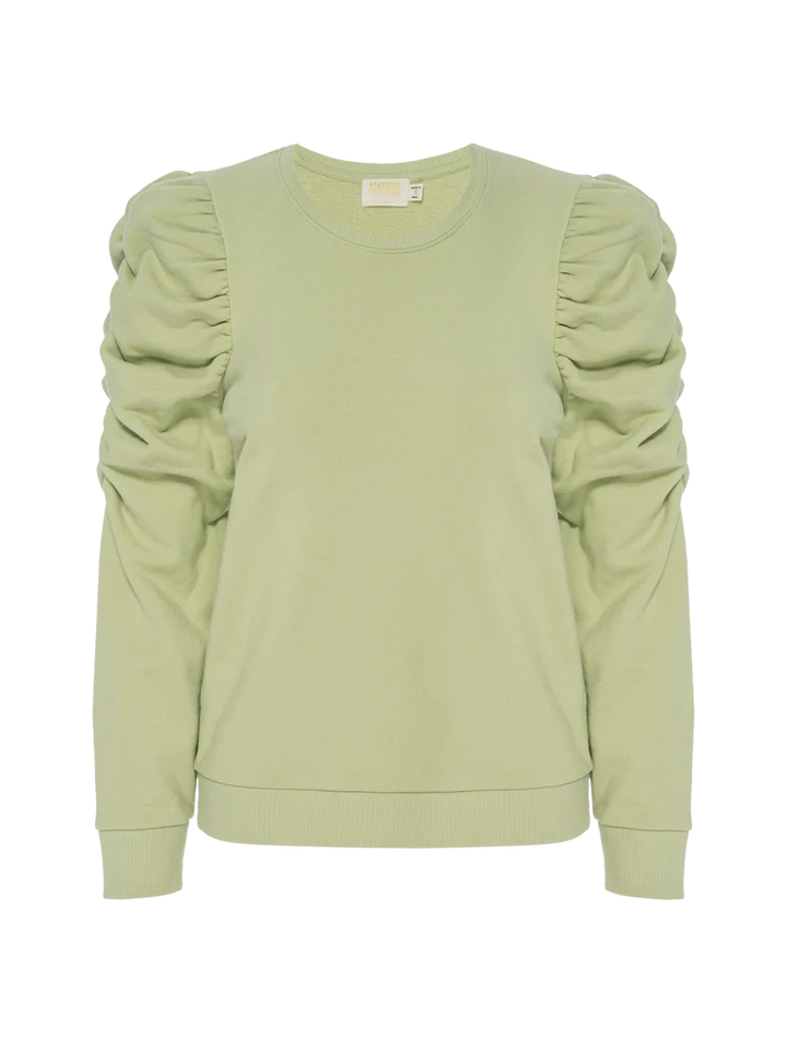Nation LTD - Perla Gathered 3/4 Sleeve in Green Tea