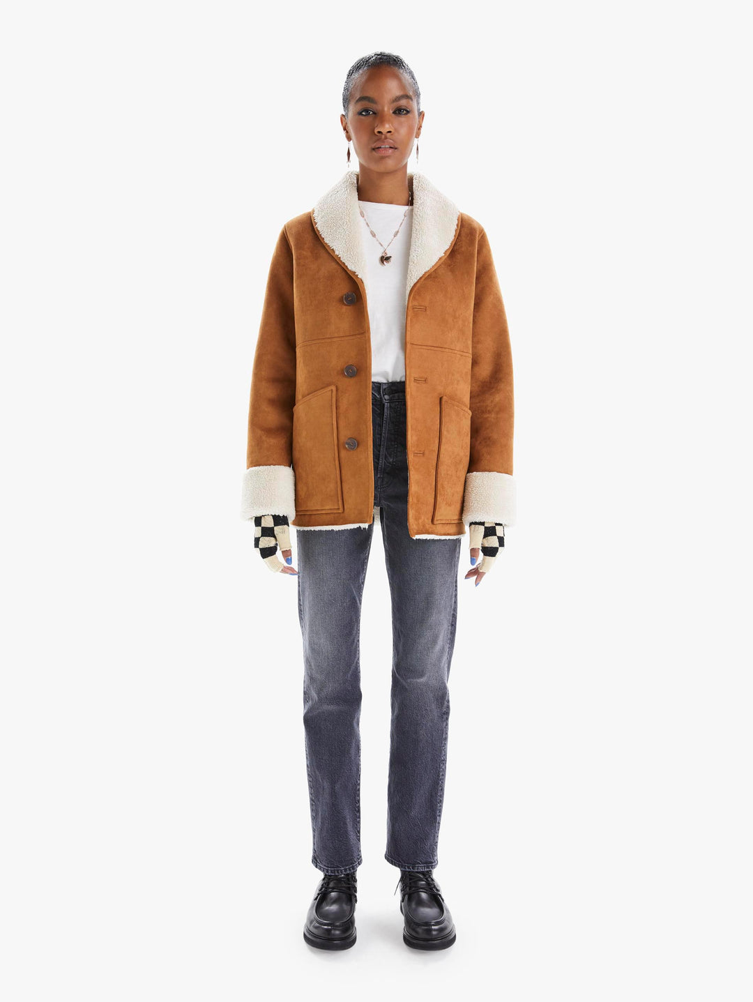 Mother - The Shawl Collar Timber Jacket in Pit Stop