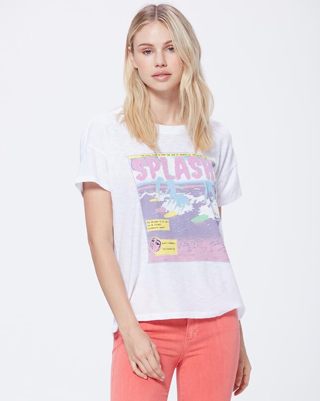Paige Premium Denim - Ryo Tee Splash Comic White