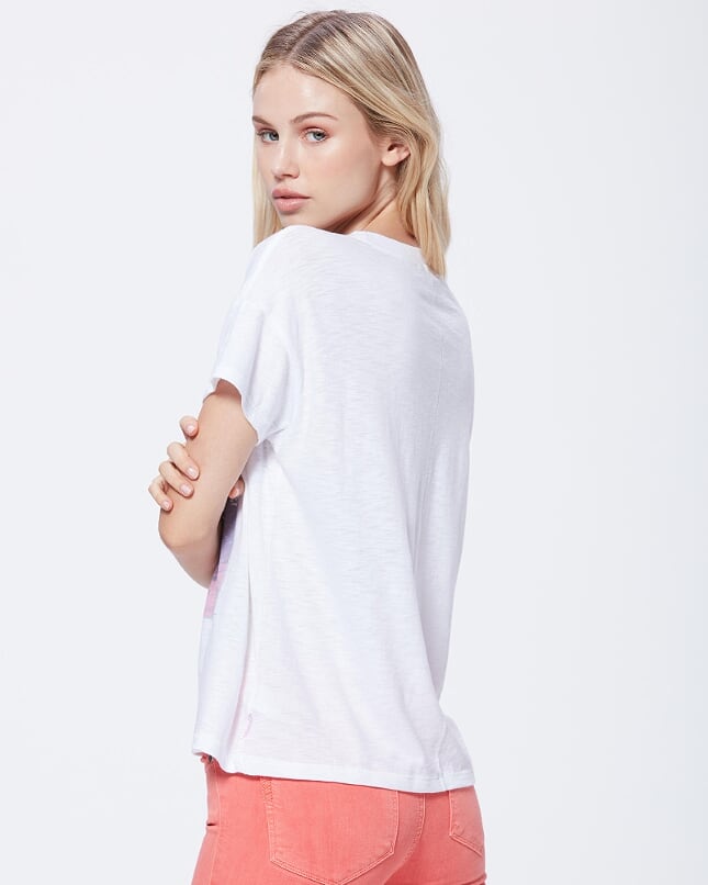 Paige Premium Denim - Ryo Tee Splash Comic White