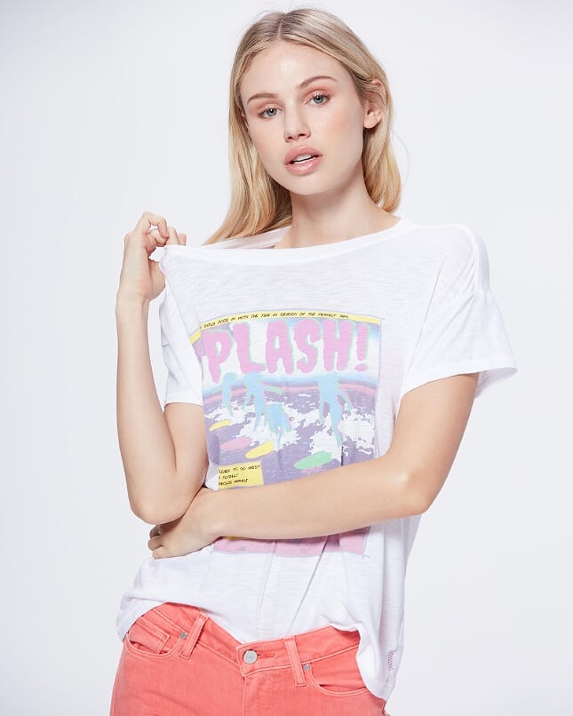 Paige Premium Denim - Ryo Tee Splash Comic White