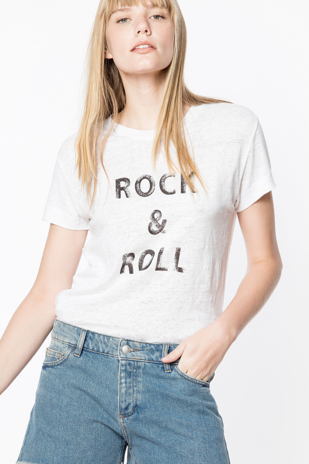 Zadig & Voltaire - Walk Lin Rock T-Shirt Blanc