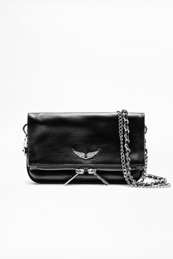Zadig&Voltaire Medium Rock Eternal Clutch Bag | Black | FARFETCH