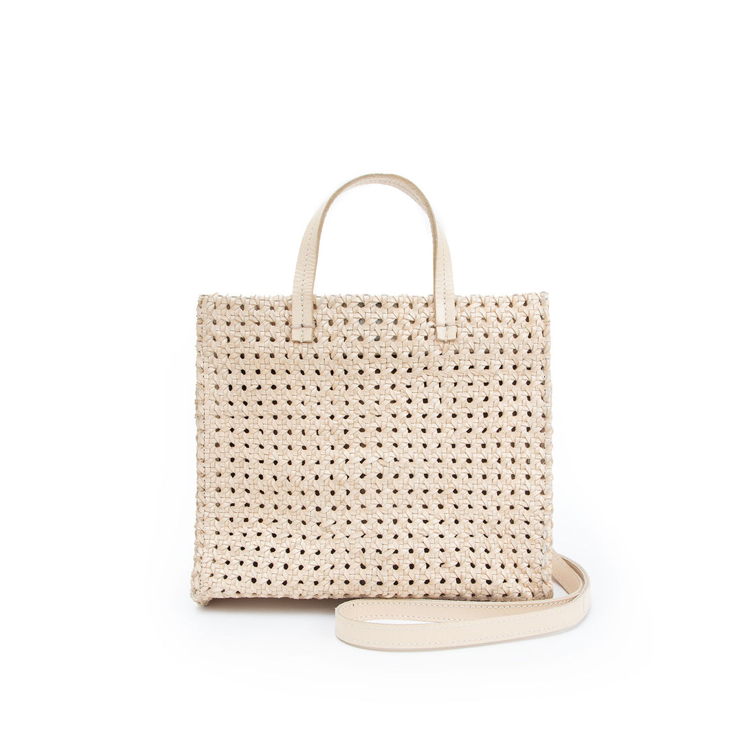 Clare V. - Petit Simple Tote in Cream Rattan