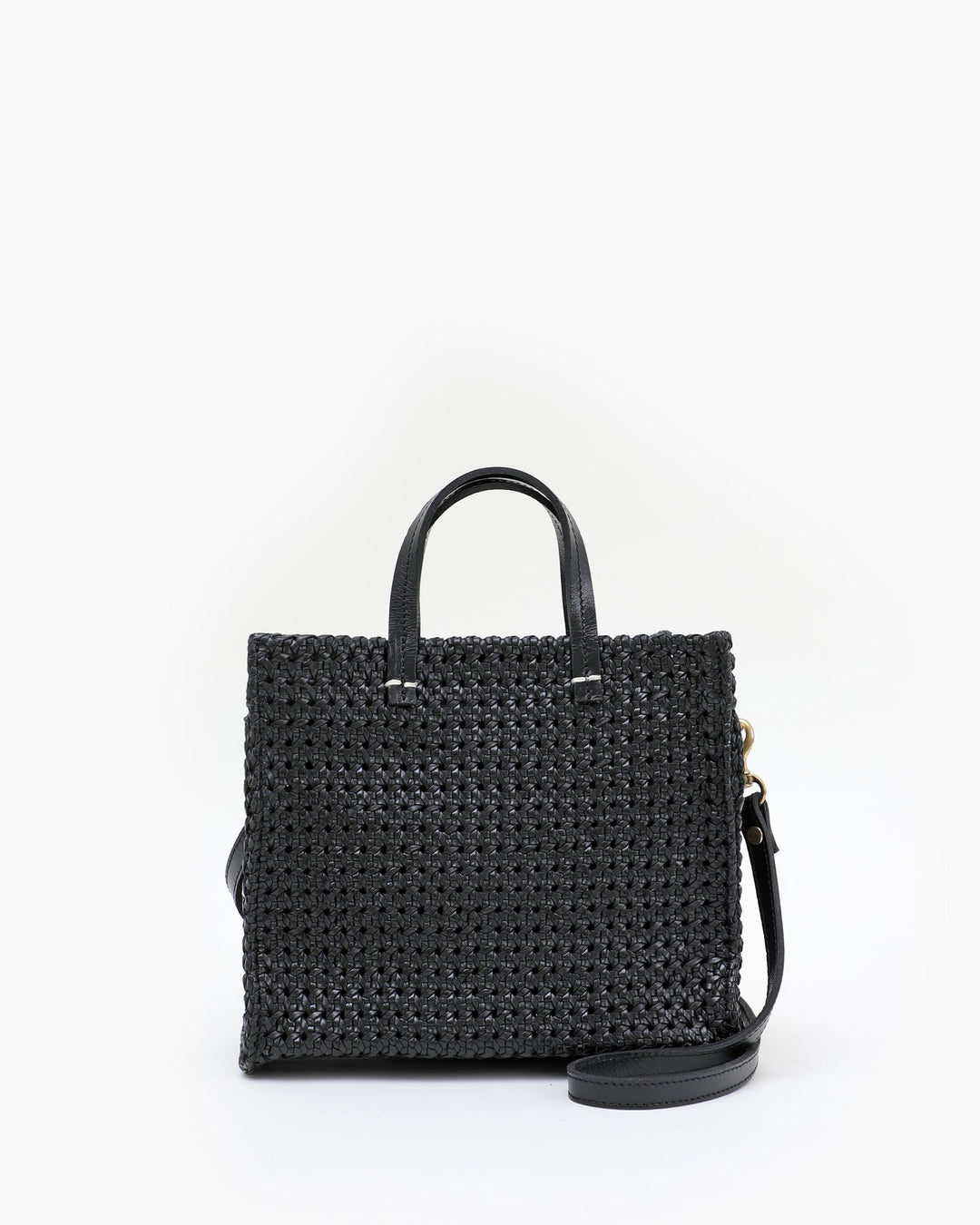 Clare V. - Petit Simple Tote in Black Rattan