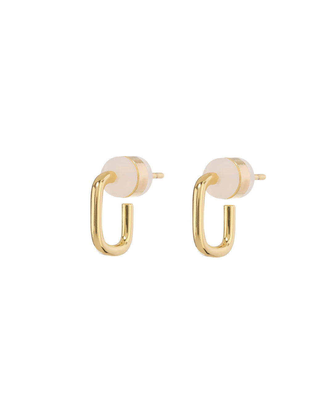 Luv AJ - Petite Chain Link Huggies in Gold