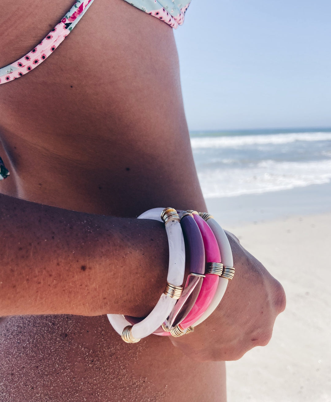 Mac and Ry - Laguna Beach Bracelet in Pink Marble