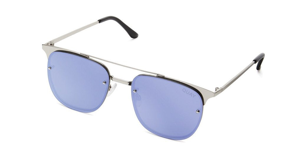 QUAY - Private Eyes Silver/Violet Mirror – Blond Genius