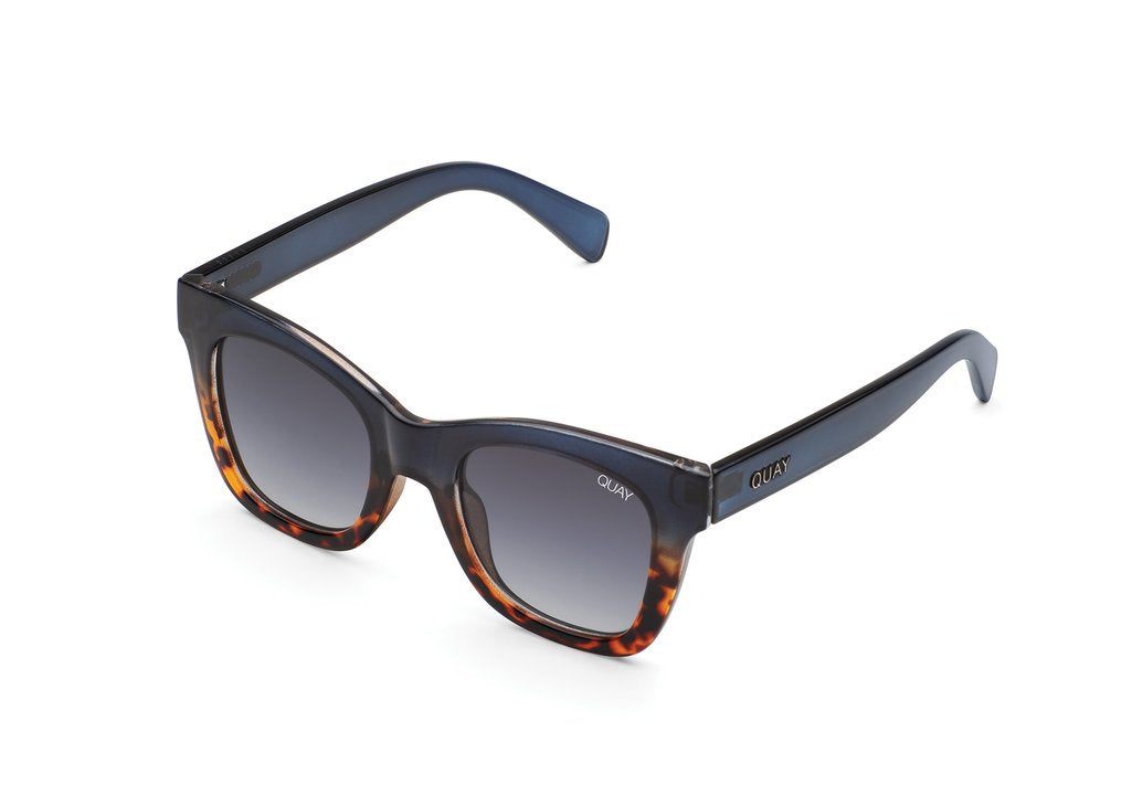 QUAY - After Hours Sunglasses in Navy Tort/Smoke Lens 
