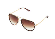 QUAY - All In Sunglasses in Tort/Brown Fade Lens