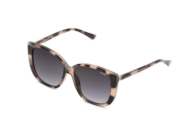 QUAY - Ever After Sunglasses in Milky Tort/Smoke Fade Lens