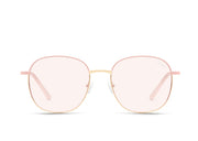 QUAY - Jezabell Glasses in Pink Gold/Rose Blue Light Lens
