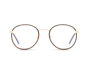 QUAY - Omen Blue Light Glasses in Milky Tort/Blue Mirror