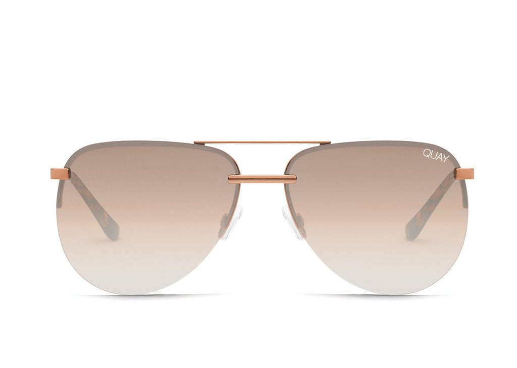 Quay Australia Playa Aviator Sunglasses HIGH KEY Wire Frame Aviator Sunglasses – QUAY main image 2