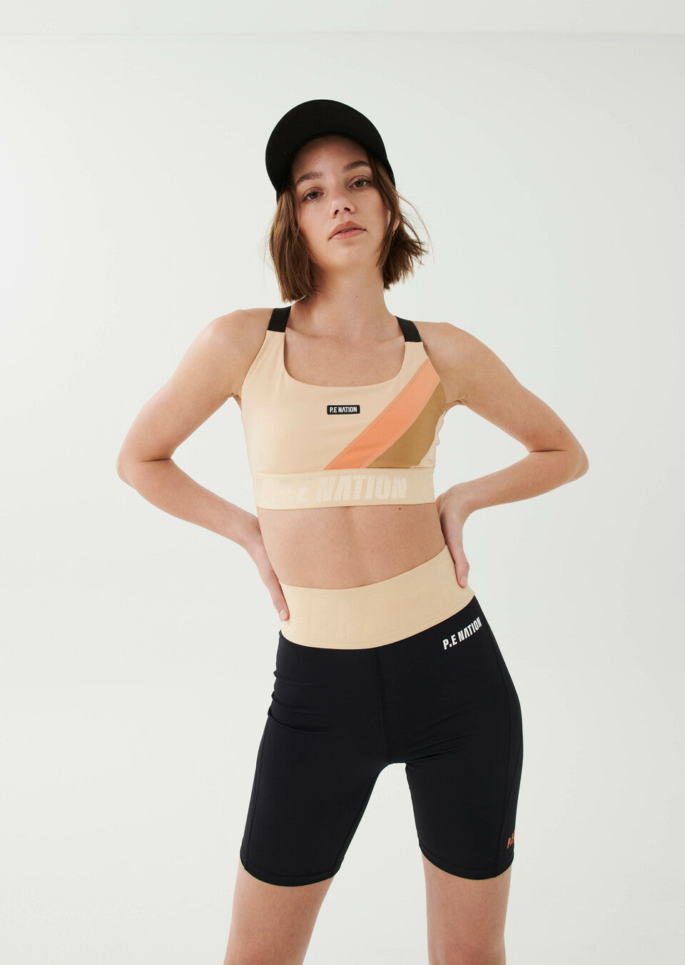 P.E NATION - Comeback Sports Bra in Wheat Activewear