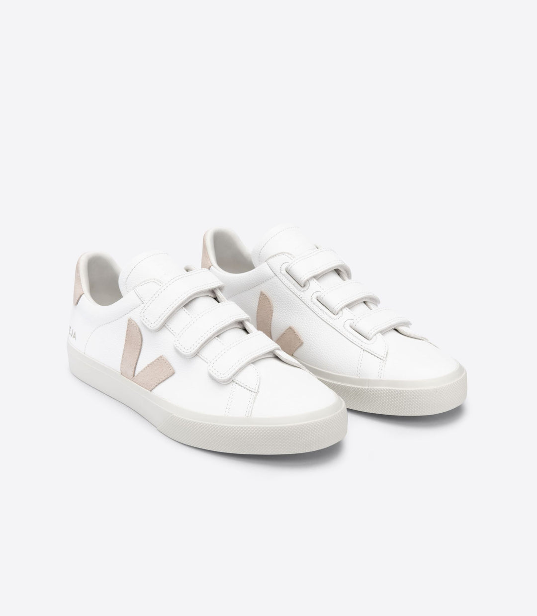 Veja - Recife Logo Chromefree Leather in Extra White Sable Shoes