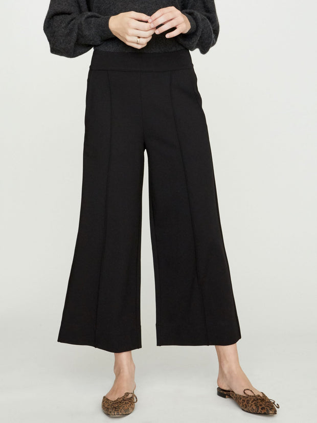 BROCHU WALKER - Rhodes Wide Leg Cropped Trouser Black
