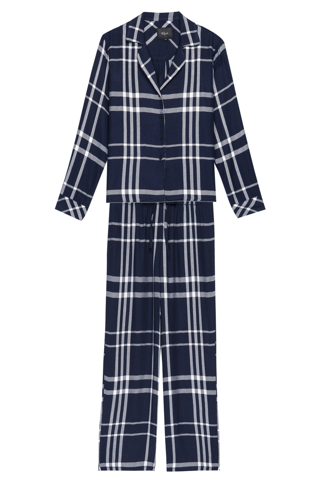 Rails - Long Sleeve Trouser Set - Cadet/White