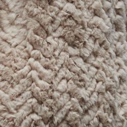 H-Brand Rabbit Fur Cropped Jacket Elle Rose at Blond Genius - 3