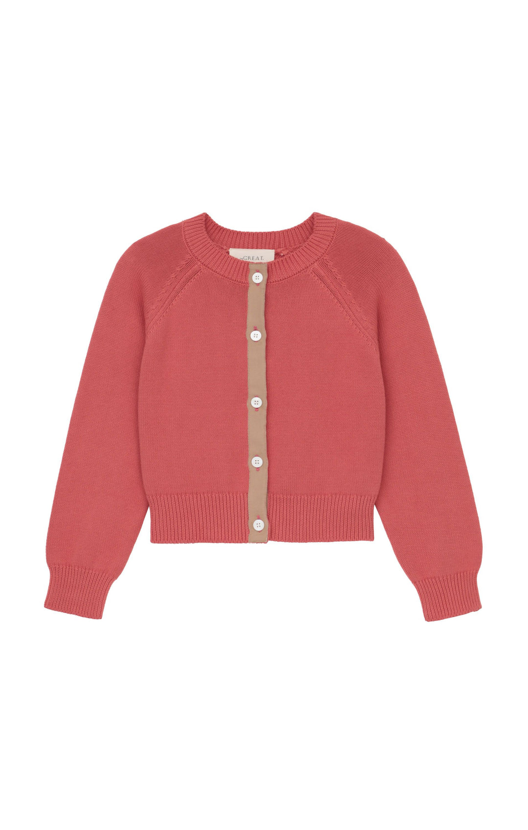The Great - The Tiny Cardigan in Guava