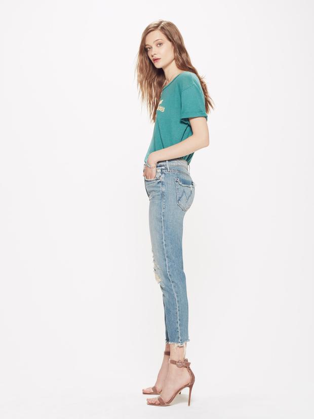 MOTHER - Cardinal Sinner Ankle Skinny Jeans in Saving Grace